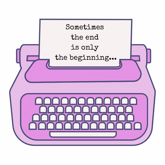 Fanfic Inspired Typewriter Sticker